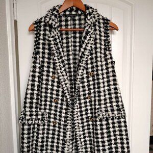 Adrianna Papell Chic Style Long (35inch) Vest